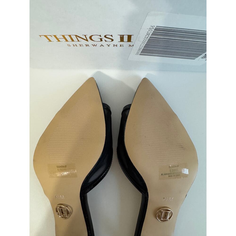 THINGS II COME SHENA Luxurious Slip-on High-Heel Pointed Toe Mules 9.5 - Picture 4 of 5